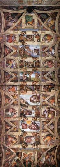 Michelangelo Buonarroti The ceiling china oil painting image